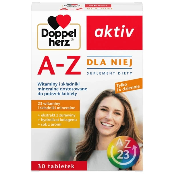 Doppelherz Aktiv A-Z For Her - 30 Tablets, for women’s health and vitality support