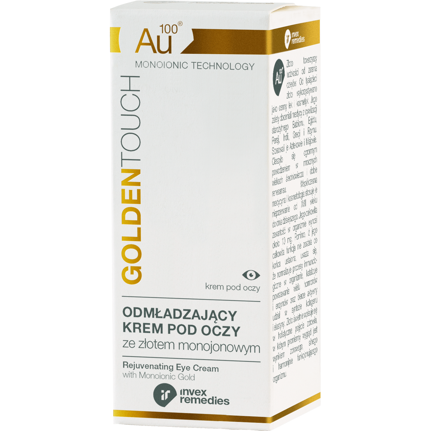 Rejuvenating Eye Cream with Monoionic Gold Au100 15 ml