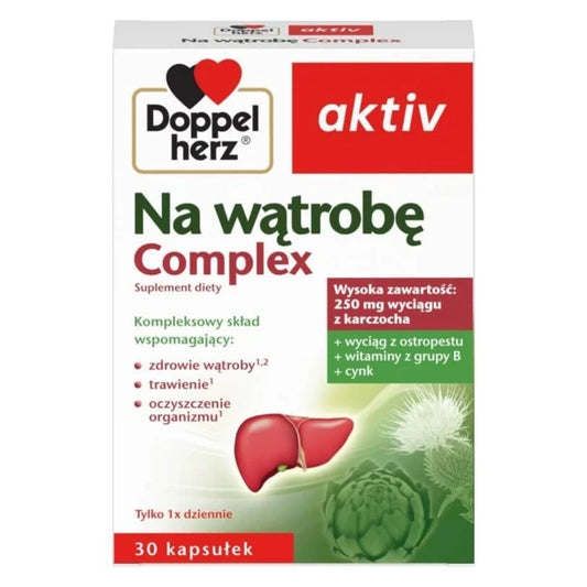 Doppelherz Aktiv Liver Complex - 30 tablets, for liver function support