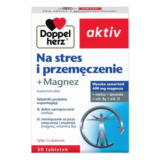 Doppelherz Aktiv For Stress and Overfatigue + Magnesium 30 tablets