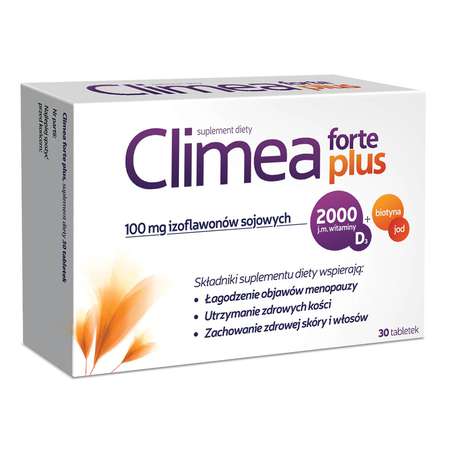Climea forte plus 30 tablets, for menopause and hormonal balance support