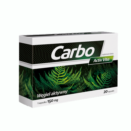 Carbo Activ Vita 20 tablets, for digestive support and bloating relief