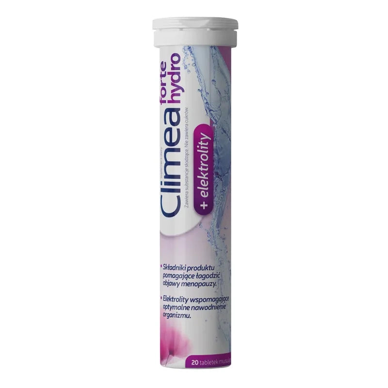 Climea Forte Hydro - effervescent tablets, 20 pcs. for hydration and menopause support