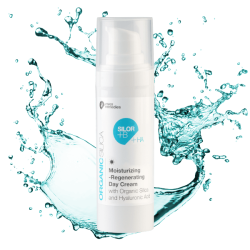 Moisturizing and regenerating day cream with organic silicon and hyaluronic acid SILOR+Ha 30 ml