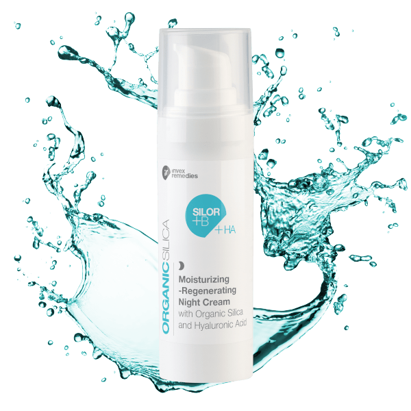 Moisturizing and regenerating night cream with organic silicon and hyaluronic acid SILOR+Ha 30 ml
