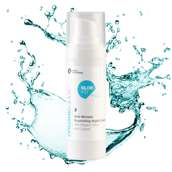Anti-wrinkle and nourishing night cream with organic silicon and copper SILOR+Cu 30 ml