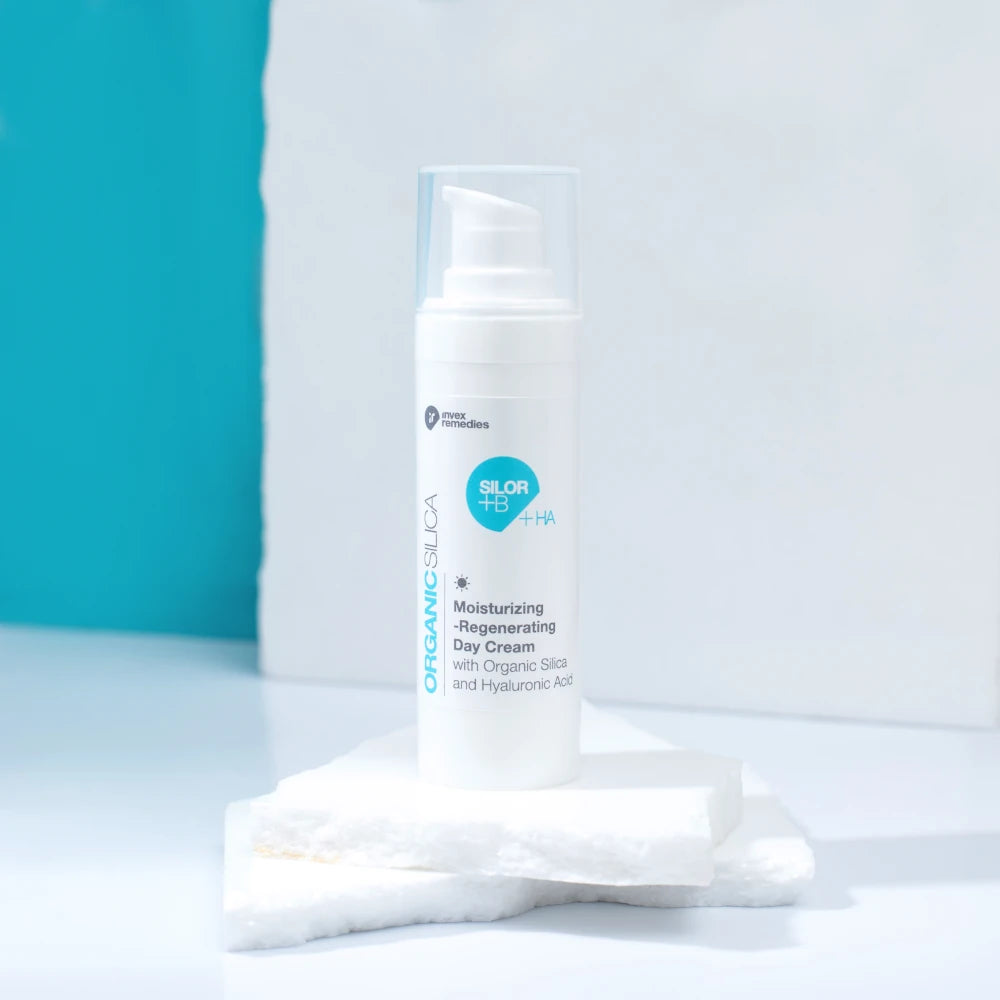 Moisturizing and regenerating day cream with organic silicon and hyaluronic acid SILOR+Ha 30 ml