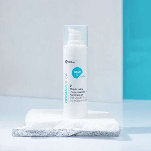Moisturizing and regenerating night cream with organic silicon and hyaluronic acid SILOR+Ha 30 ml