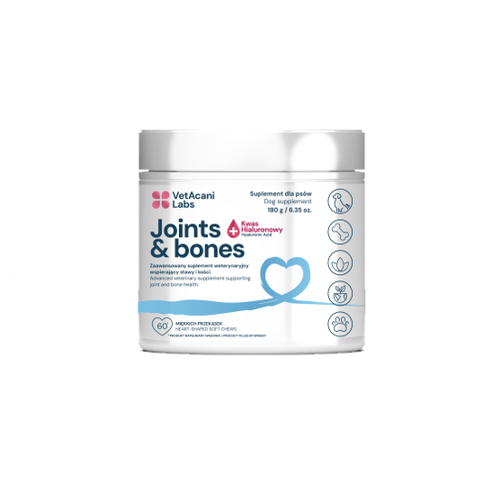 VetAcani Joints & Bones supplement + hyaluronic acid 180g, Supplement for Dogs