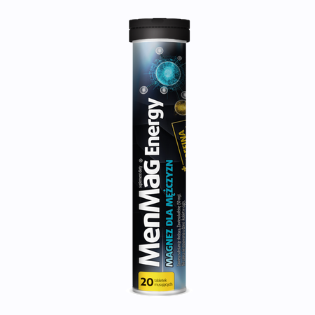 MenMag Energy - Effervescent tablets, 20 tabs. for hydration and magnesium support