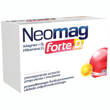 Neomag forte D3 -  50 tablets, for muscle and immune system support