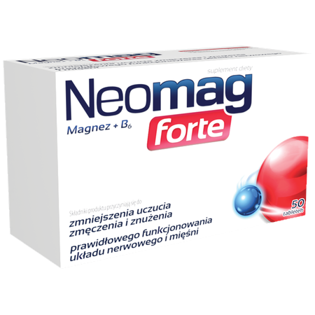 Neomag forte - 50 tablets, for magnesium supplementation and muscle support