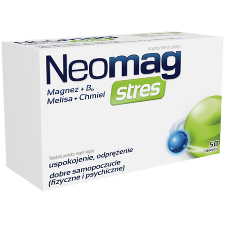 Neomag stres - 50 tablets, for stress and nervous system support