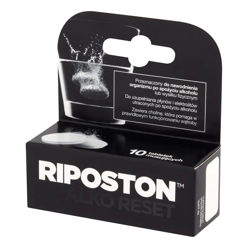 Riposton - Effervescent 10 tablets, for electrolyte balance and hydration support