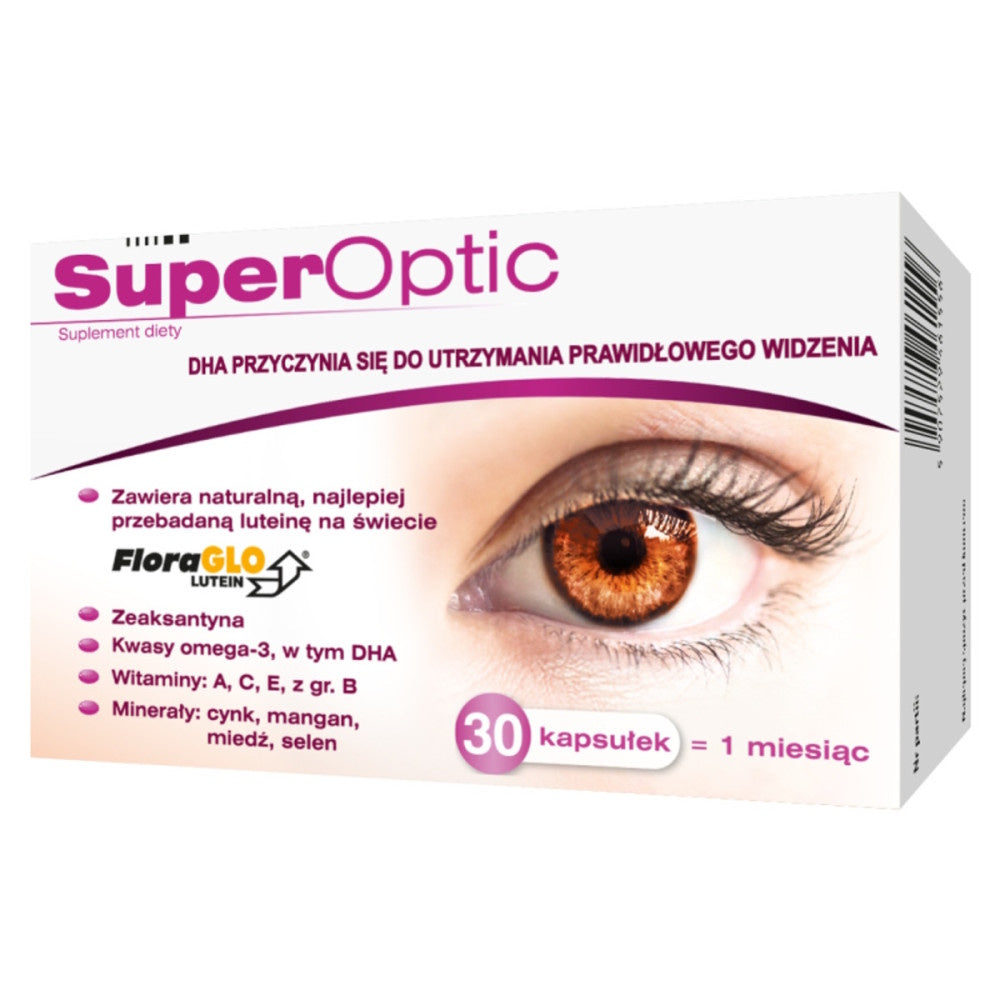 SuperOptic capsules, 30 pcs. for eye health and vision support