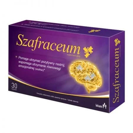 Saffron - 30 tablets, for mood support and emotional balance